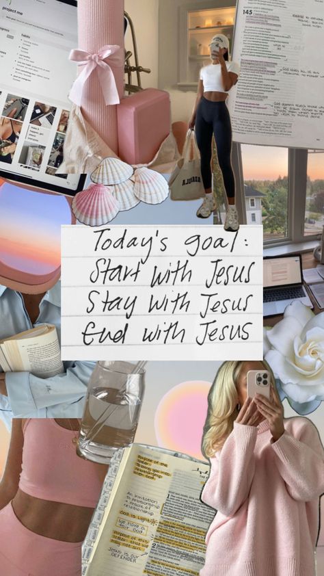 #collage #christian #thatgirl #visionboard #christianlifestyle #christiangirl #aesthetic Christian Vision Board, Gods Girl, Christian Bible Study, Christian Quotes God, Christian Girl, Vision Board Inspiration, Bible Motivation, Christian Bible Quotes, Christian Motivation