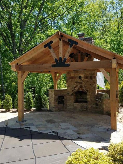 Pergola Diy, Patio Pergola, Outdoor Pavilion, Building A Pergola, Backyard Gazebo, Pergola Design, Backyard Pavilion, Backyard Pergola, Garden Gazebo