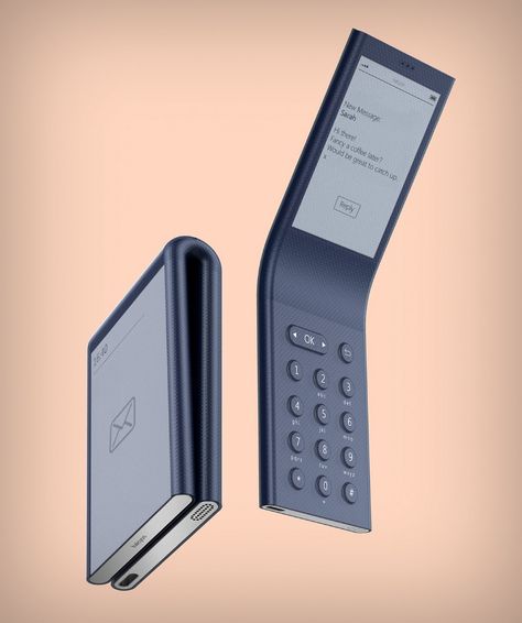 The world’s prettiest Dumb-phone | Yanko Design Phone Design Ideas, Phone Concept, Mobile Phone Design, Concept Phones, Future Gadgets, Retro Gadgets, New Technology Gadgets, Feature Phone, Phone Gadgets