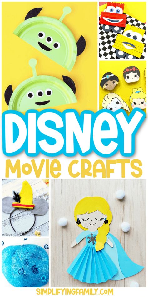 Disney Art Activities Preschool, Disney Movie Crafts For Preschool, Disney Themes For School, Dance Themed Crafts, Disney Crafts For Preschoolers, Animation Activities For Kids, Diy Disney Crafts For Adults, Disney Theme Crafts, Up Movie Activities