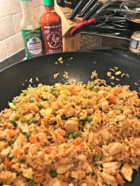 Better Than Takeout Chicken Fried Rice - The Cookin Chicks Chicken Fried Rice Easy, The Cookin Chicks, Rice And Vegetables, Chicken Fried Rice Recipe, Honey Sesame Chicken, Better Than Takeout, Arroz Frito, Chicken Fried Rice, Chicken Fried