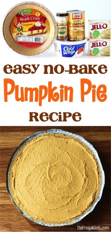 Best No Bake Pumpkin Pie Recipe | The Frugal Girls Easy No Bake Pumpkin Pie, No Bake Pumpkin Pie Recipe, Best Pumpkin Bread Recipe, No Bake Pumpkin, Bake Pumpkin, Pies Recipes, No Bake Pumpkin Cheesecake, Fall Parties, Pumpkin Pie Cheesecake