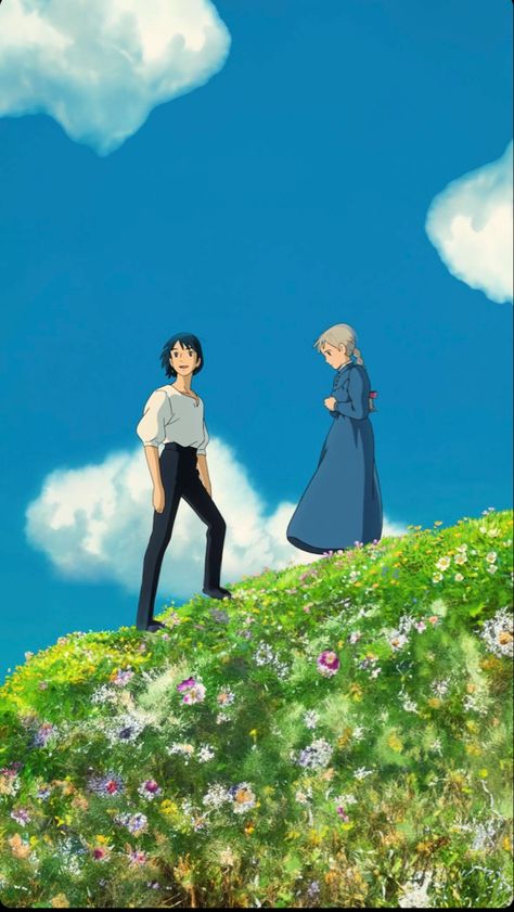 قلعة هاول المتحركة, Howls Moving Castle Wallpaper, Howls Moving Castle Art, 하울의 움직이는 성, Studio Ghibli Fanart, Personajes Studio Ghibli, Studio Ghibli Background, Howl And Sophie, Studio Ghibli Characters