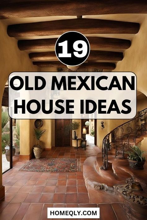 Embrace the grandeur of Mexican hacienda living with a sprawling estate featuring spacious courtyards, elegant arcades, and lush gardens, embodying the opulence and romance of old-world Mexico. Old Mexican House, Hacienda Style Homes Mexican, Vintage Room Decor Ideas, Mexican Style House, Mexican Haciendas, Mexican Courtyard, Modern Adobe, Mexican Style Home, Hacienda Decor