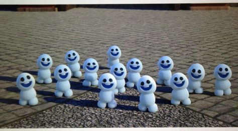 Mini snowmen from the Disney short frozen fever. There're so adorable!!!!! Creative Snowman Ideas, Olaf Funny, Creative Snowman, Frozen Fever Party, Vintage Disney Art, Forrest Gump Costume, Snow Ideas, Frozen Snowman, Dessert Truffles