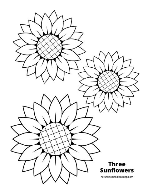 Learning about sunflowers with your kids? These printable sunflowers are perfect for flower themed craft projects. Downloadable pdf printables for kids of all ages. Printable Sunflower Template, Sunflowers Coloring Pages, Sunflower Coloring Pages Free Printable, Sunflower Pattern Free Printable, Sunflower Template Free Printable, Sunflower Coloring, Printable Sunflower, Sunflower Template, Sunflower Stencil