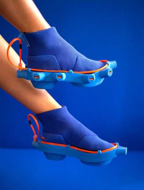 Crazy Inventions, Futuristic Shoes, Cyberpunk Fashion, Shoe Art, Puma Fierce Sneaker, Shoe Print, Crazy Shoes, Red Shoes, Blue Aesthetic