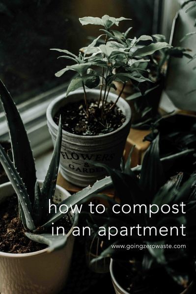 A Composting Guide for Apartment Living from www.goingzerowaste.com #zerowaste #ecofriendly #gogreen #sustainable #compost #composting #apartmentliving Small Compost Bin, Apartment Composting, How To Compost, Zero Waste Kitchen, Low Waste, Zero Waste Living, Zero Waste Lifestyle, Dry Leaf, Composting