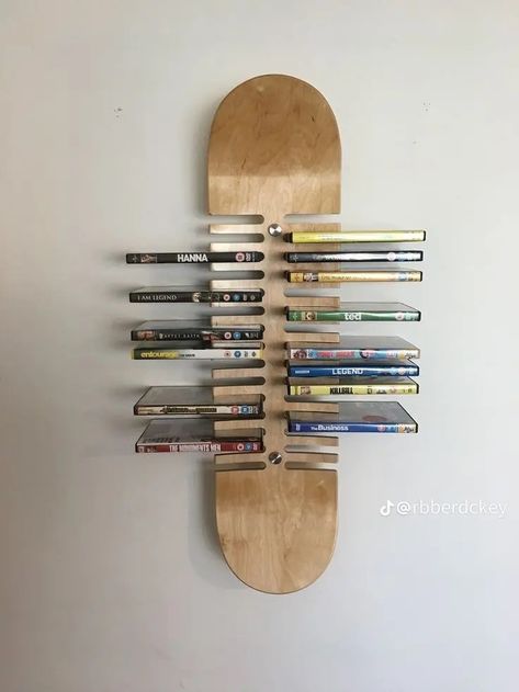 Skateboard Room, Skateboard Furniture, Skateboard Decor, Gardening Aesthetic, Skateboard Art Design, Wall Aesthetic, Room Decor Aesthetic, Dekor Diy, Rooms Ideas