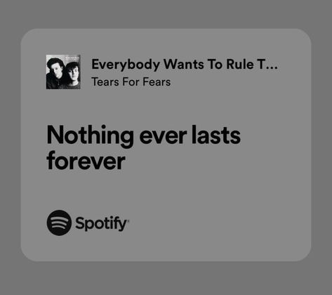 Songs That Describe Me, Meaningful Lyrics, Rule The World, Tears For Fears, Senior Quotes, Song Lyric Quotes, Lyrics Aesthetic, Favorite Lyrics, Me Too Lyrics