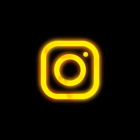 Instagram Highlight Photos Icon, Insta Photo Logo, Yellow Neon App Icons, Pastel Yellow Instagram Icon, Yellow Background For Editing, Neon Instagram Icon, Instagram Logo Wallpaper, Neon Yellow App Icons, Instagram Logo Icons