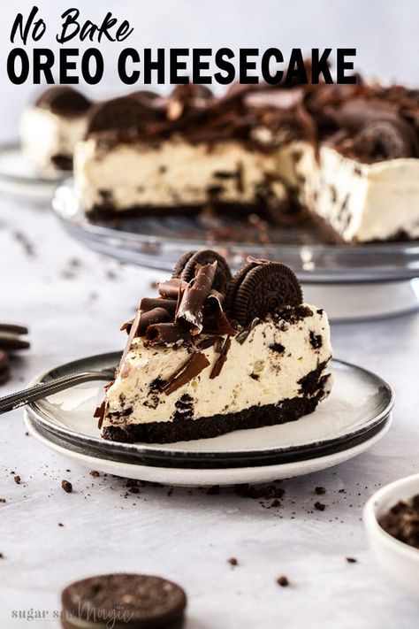 Oreo Dessert Easy, Baked Oreo Cheesecake Recipe, Oreo Desserts, Dessert Cheesecake, Oreo Cheesecake Recipes, No Bake Oreo Cheesecake, Cookies And Cream Cheesecake, The Best Cookies, Cookies And Cream Cake