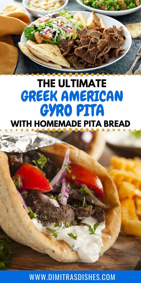 Gyro Pita Recipe, Gyro Recipes Lamb, Easy Gyros Recipe, Easy Gyro Recipe Beef, Greek Lamb Recipes Gyro Meat, Gryos Meat, Gyros Meat Recipe, Gyro Pita Bread Recipe, Lamb Gyros Recipe