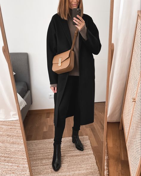 Winter Corporate Fashion, Demellier Bag, Look Working Girl, Cold Outfit, Outfit Minimalist, Winter Outfits Aesthetic, Corporate Fashion, Cold Outfits, Outfit Inspiration Fall