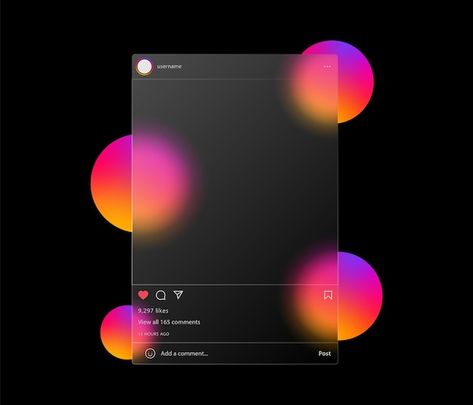 Vector instagram mockup social media fee... | Premium Vector #Freepik #vector #instagram-mockup #instagram #mockup-social #frame-instagram Social Media Frame, Instagram Mockup, Social Media Mockup, Social Media Feed, Free Social Media, Blurred Background, Image Frame, Download Movies, Mock Up