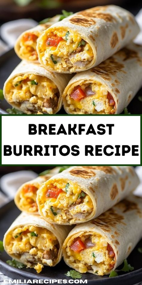 Looking for the best breakfast burrito recipe? This breakfast burrito recipe is perfect for breakfast for dinner, with easy breakfast ideas for kids. Try our healthy breakfast burrito recipes for your next breakfast dinner idea! Delicious High Protein Breakfast, Egg Burrito Recipe, Loaded Breakfast Burritos, Healthy High Protein Meals Breakfast, High Energy Meals, High Protein Breakfast Burrito Meal Prep, On The Go High Protein Breakfast, High Fiber High Protein Breakfast, High Protein Egg Breakfast