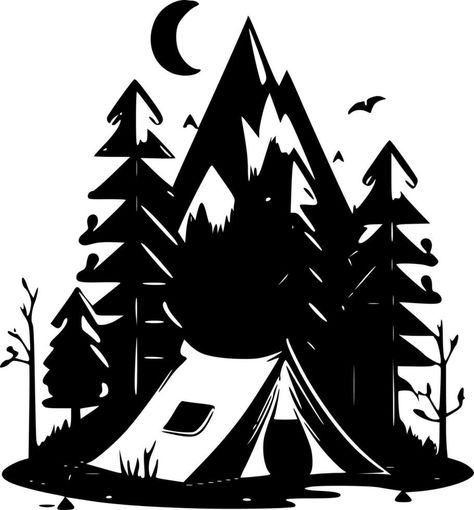 Camp - High Quality Vector Logo - Vector illustration ideal for T-shirt graphic Camping Vector, Graphic Advertisement, Vector Logo, Vector Free, Vector Illustration, Socks, Clip Art, Camping, ? Logo