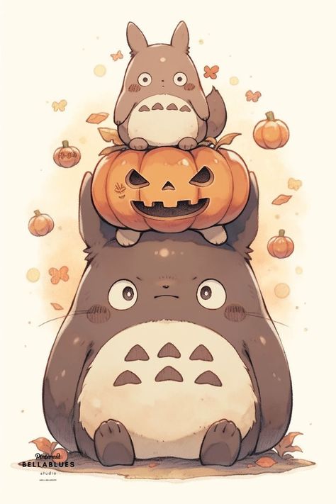 Chibi Ghibli Characters, Totoro Illustration, Moye Moye, Totoro Wallpaper, Kawaii Totoro, Ghibli Animation, Totoro Art, Studio Ghibli Background, Enchanting Forest