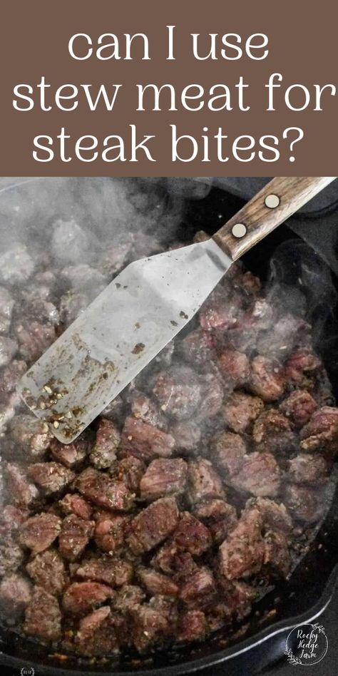 Stew Meat On Stove Top, Beef For Stew Recipes Meat, Beef Stew Meat Steak Bites, How To Cook Beef Stew Meat On Stove, Stew Meat Blackstone, Stew Meat On Blackstone, Stew Meat With Potatoes, Stew Meat Bites, Stew Bites Recipe