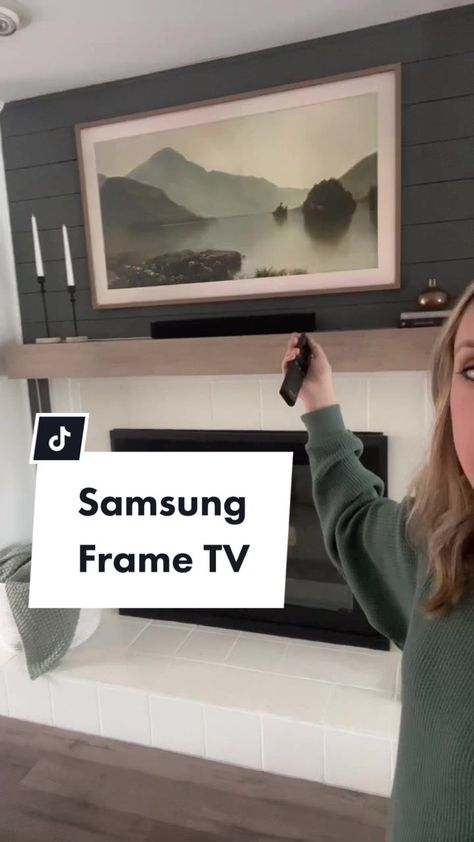 (1)Reply to @ashkay_84 this is the Samsung frame tv! #frametv #samsungframetv Frame Samsung, Home Hall Design, Living Room Designs Small Spaces, Diy Dollhouse Furniture Easy, Tv Frame, Floor Remodel, Barbie Kitchen, Diy Kitchen Furniture, Samsung Tv