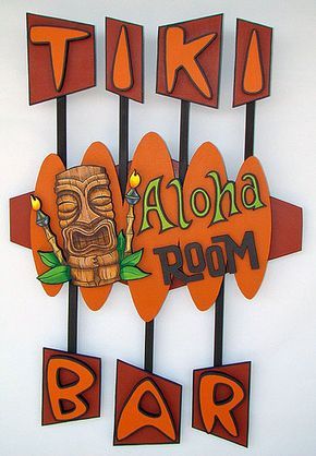 Tiki Bar Colors, Torches Tiki, Tiki Signs, Tiki Bar Signs, Tiki Bars, Tiki Decor, Tiki Bar Decor, Diy Home Bar, Tiki Tiki