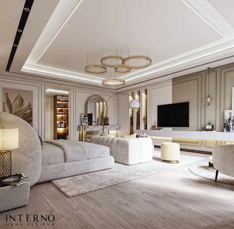 luxury bedroom on Behance Big Luxurious Bedrooms, Luxurious Master Bedrooms Mansions, Pretty Modern Bedroom, Behance Bedroom Luxury, Big Bedroom Aesthetic Luxury, Luxury Interior Design Living Room Modern Master Bedrooms, Bedroom Big Luxury, Master Bedrooms Luxe, Luxury Guest Bedroom Ideas