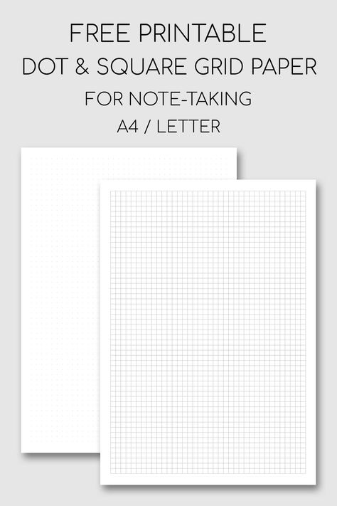 Free Printable Note Taking Paper - Dot And Square Grid #free #printable #notes #notetaking #printables #dot #grid #study #graph #student #school Study Paper Free Printable, Lettering Templates Free Printables, Free Printable Notes Templates, Paper For Notes Free Printable, Good Notes Paper Templates, Good Notes Paper, Goodnotes Notes Template Free, Free Printable Notes Page, Graph Paper Printable Free