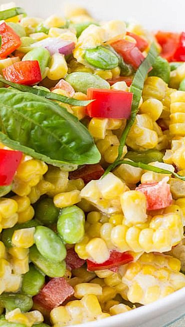 Roasted Corn and Edamame Salad [ SkinnyFoxDetox.com ] #salad #skinny #health Spicy Southern Kitchen, Edamame Salad, Southern Kitchen, Roasted Corn, Corn Salad, Corn Salads, Salad Bar, Edamame, Healthy Salads