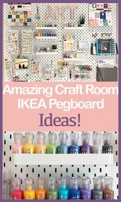 Amazing Ikea Pegboard Ideas for craft room Pegboard Decor, Home Organization Bedroom, Organizing Aesthetic, Pegboard Craft Room, Ikea Pegboard, Pegboard Ideas, Organization Ideas For The Home, Aesthetic Organization, Ideas For Bedrooms