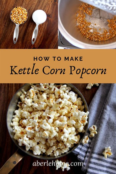 Whirley Pop Popcorn, Whirly Pop Kettle Corn, Kettle Corn Recipe Homemade Stove Top, Kettle Corn Recipe In Popcorn Maker, Dash Popcorn Maker Recipes, Home Made Kettle Corn, Whirley Pop Kettle Corn, Kettle Popcorn Recipes, Coated Popcorn Recipe