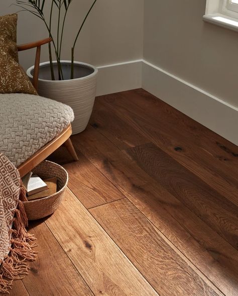 Engineered Wood Floors Oak, Natural Oak Flooring, Wood Floor Colors, Hardwood Bedroom Floors, Wooden Floor Tiles, Direct Wood Flooring, Warm Wood Flooring, Rustic Floor, Rustic Wood Floors