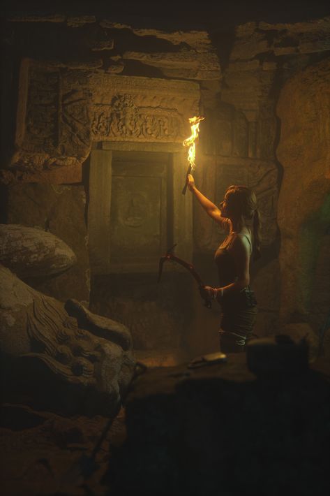 Pulp Adventure, Egypt Aesthetic, Ancient Tomb, Tomb Raider Lara Croft, Treasure Hunter, Adventure Aesthetic, Fantasy Aesthetic, Lara Croft, Tomb Raider