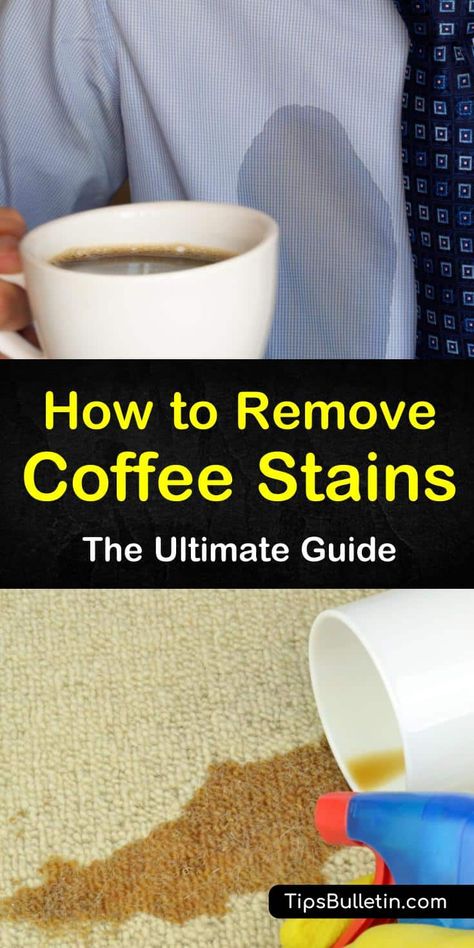 How To Get Coffee Stains Out Of Clothes, How To Remove Coffee Stains From Clothes, Coffee Stains Out Of Clothes, Stain Clothes, Coffee Stain Removal, Clean Baking Pans, Stain Removers, Cleaning Painted Walls, Coffee Stain