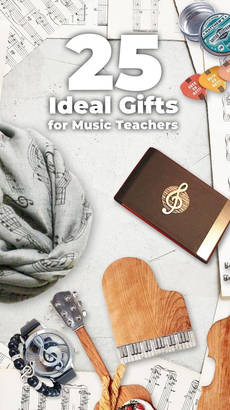 Do you want to make an unforgettable gift for your music teacher? Here we have done an excellent compilation of ideal gifts for your music teacher. Just check them out! #giftsformusicteachers #giftsformusicteachersdiy #musicteachersgifts #giftsformusicteachers #giftideasformusicteachers #retirementgiftsformusicteachers #christmasgiftsformusicteachers #bestgiftsformusicteachers #thankyougiftsformusicteachers #giftsformalemusicteachers #giftstogivemusicteachers Presents For Music Teachers, Gift Ideas For Piano Teacher, Present For Music Teacher, Chorus Teacher Gifts, Gift Ideas For Music Teachers, Gifts For Music Teachers, Gifts For Piano Teacher, Music Teacher Gifts Diy, Choir Teacher Gifts