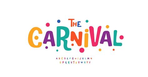 Carnival Font, Thank You Phrases, Logo Motion, Carnival Posters, Festival Logo, Create Logo, Apple Mac, Vintage Fonts, Typographic Design