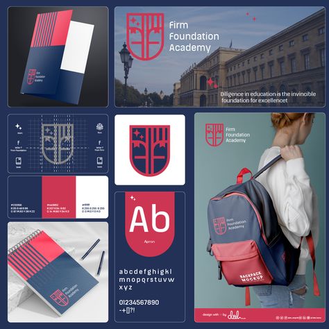 School Identity Design, Academy Branding Design, Education Visual Identity, Higher Education Aesthetic, Private School Branding, University Branding Design, Education Branding Design, Tutor Logo Design, Education Brand Identity