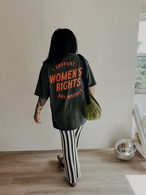 I Support Womens Rights And Wrongs Tee Palaye Royale, Graphic Tee Outfits, Dream Style, Cool Graphic Tees, Tee Outfit, Grunge Style, Mom Outfits, Womens Rights, Phoenix Az