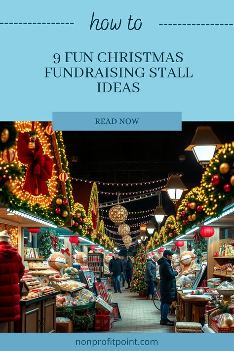 Looking for creative ways to raise money this Christmas? Check out these 9 fun and engaging Christmas stall ideas that will bring joy and excitement to your fundraising events! From DIY crafts to festive treats, these original concepts will help boost your fundraising efforts while spreading holiday cheer. Perfect for schools, community groups, and holiday markets, these ideas will help you create memorable experiences and build connections Christmas Fundraising Ideas, Ideas For Fundraising, Christmas Stall Ideas, Ways To Raise Money, Ways To Fundraise, Creative Fundraising, Unique Fundraisers, Fun Fundraisers, Festival Booth