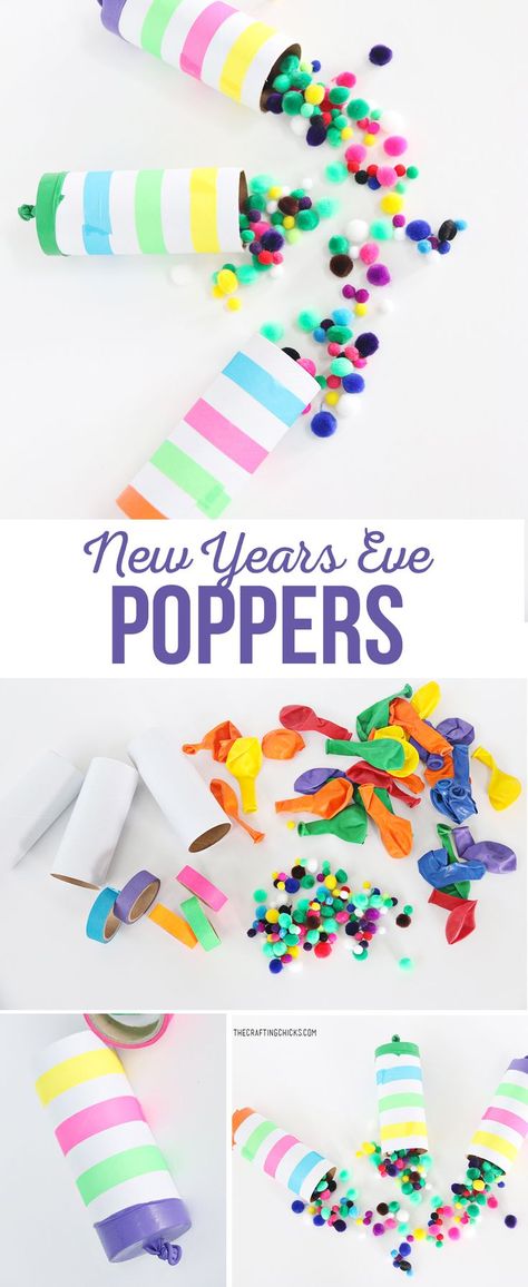 New Years Snacks For Kids, Toddler Nye, New Years Preschool Activities, New Year’s Eve Kids Activities, New Years Games For Kids, Diy Kids Party Decorations, News Years Crafts For Kids, New Year's Eve Crafts, Diy Kids Party