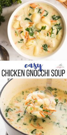 Bread Soup Recipe, Recipe Chicken Breast, Chicken Chicken Recipes, Chicken Gnocchi Soup Recipe, Olive Garden Chicken Gnocchi, Chicken Soup Recipes Easy, Gnocchi Recipes Soup, Chicken Gnocchi Soup Olive Garden, Chicken Recipes Easy