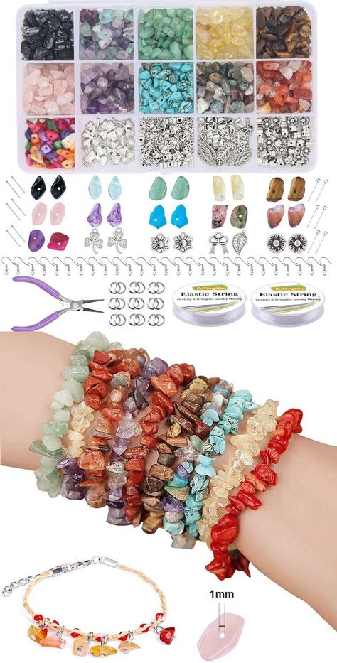 EuTengHao 933Pcs Irregular Chips Stone Beads Natural Gemstone Beads Kit with Earring Hooks Spac EuTengHao 933Pcs Irregular Chips Stone Beads Natural Gemstone Beads Kit with Earring Hooks Spac Multicolor Agate Beads For Jewelry Making, Multi-stone Dangle Gemstones For Jewelry Making, Adjustable Multicolor Natural Stone Beads, Gemstone Chips Jewelry, Spiritual Multicolor Gemstone Beads, Multicolor Polished Beads Spiritual Gemstones, Beads Kit, Clear Bracelet, Earring Making Supplies