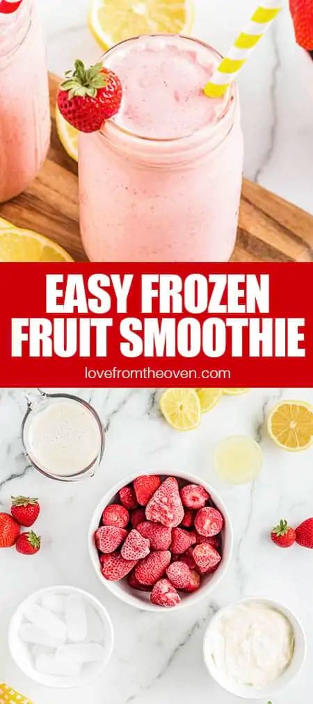 Easy Frozen Fruit Smoothie Recipes, Frozen Strawberry Smoothie, Frozen Smoothie Recipes, Frozen Fruit Smoothie Recipes, Frozen Berry Smoothie, Easy Fruit Smoothie Recipes, Fruit Yogurt Smoothies, Mixed Fruit Smoothie, Blend Jet