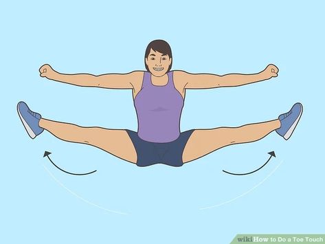 How To Do Toe Touches, How To Do A Toe Touch, Cheer Jumps, Over Splits, Cheer Tryouts, Cheer Routines, Toe Touches, Strength And Conditioning Coach, Exercise Physiology