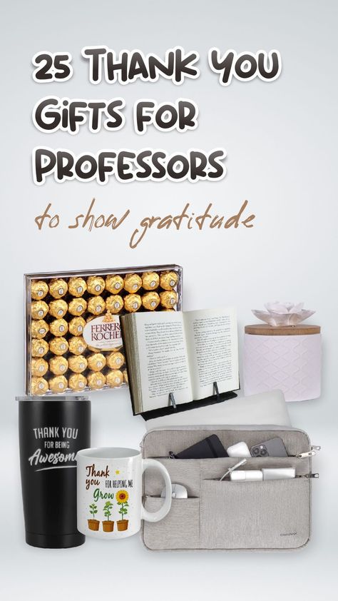 here we will help you choose the best piece of memorabilia for your professors. In fact, we have curated 25 thank you gifts for professors that are inspiring, lovely, appropriate, memorable, and fancy! #christmasideas #giftideas #thebestgift #christmasgiftideas #usefulgifts #christmasgift #gifts #giftsforchristmas #coolgifts #funfacts #facts #awesomefacts #awesomeinvention #awesomegadget Thank You Gifts For Career Day Presenters, Graduation Gift For Professor, College Professor Gifts, Nursing Professor Gifts, Professor Gift Ideas, Professor Gifts, Gift For Professor, Male Professor, Gifts For Professors