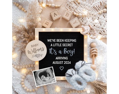 Boho Boy Gender Reveal Digital For Social Media, Boy Baby Pregnancy Announcement, Its A Boy Letter Board Editable Template, Pampas, DIY Pregnancy Announcement For February Baby, Pampas Diy, Easter Baby Announcement, Boho Valentines, Valentines Pregnancy Announcement, Announcement Photoshoot, Baby Pregnancy Announcement, Boho Valentine, Pregnancy Announcement Template