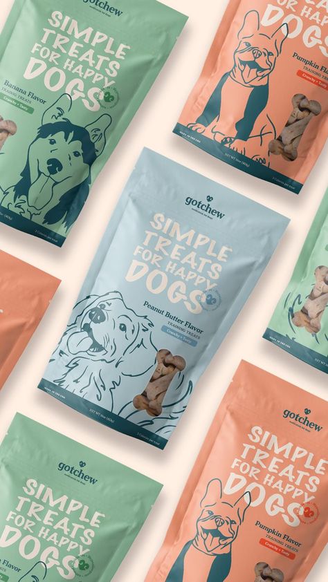 Dog Treats Packaging, Treats Packaging, Playful Packaging, Dog Treat Packaging, Dog Marketing, Pet Food Packaging, Pet Branding, Dog Pumpkin, Logo Minimalist