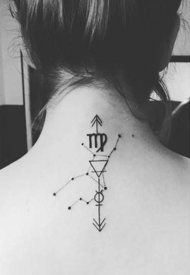 25 Best Zodiac Tattoos, Virgo Symbols And Astrological Meanings For Virgo Zodiac Sign | YourTango Virgo Sign Tattoo, Scorpio Constellation Tattoos, Scorpio Zodiac Tattoos, Tattoo Sonne, Virgo Tattoo Designs, Virgo Constellation Tattoo, Tattoo Son, Astrology Tattoo, Horoscope Tattoos