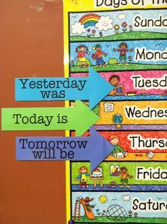 Visual Schedule for Preschoolers and Toddlers (Free Printable) Calendar Time Kindergarten, Kindergarten Classroom Organization, Kindergarten Calendar, Classroom Organisation, English Classroom, Classroom Rules, Beginning Of School, Days Of The Week, Future Classroom