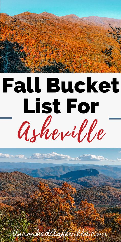 Asheville Fall, Ashville North Carolina, Fall List, Things To Do In Asheville, North Carolina Attractions, Craggy Gardens, North Carolina Vacations, North Carolina Travel, Fall Vacations