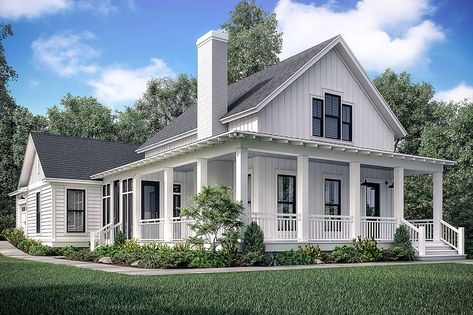 Farmhouse Style House Plan - 4 Beds 3 Baths 2510 Sq/Ft Plan #1067-5 - Houseplans.com Farmhouse Style House Plans, Craftsman Style Homes, Craftsman Style House Plans, Farmhouse House, House Plans Farmhouse, Craftsman House Plans, Modern Farmhouse Plans, Cottage House Plans, The Farmhouse